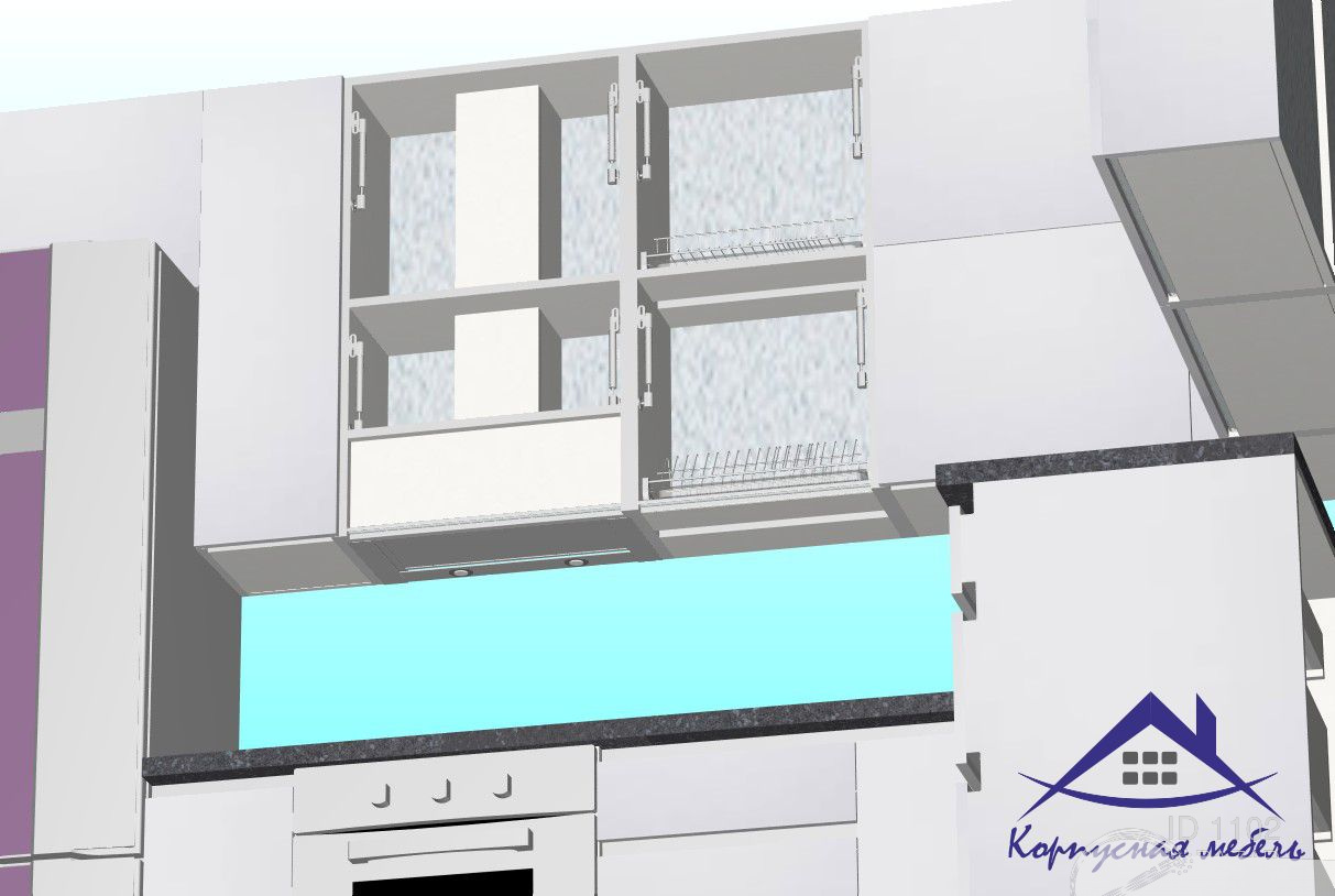 Кухня 3000х1800 мм