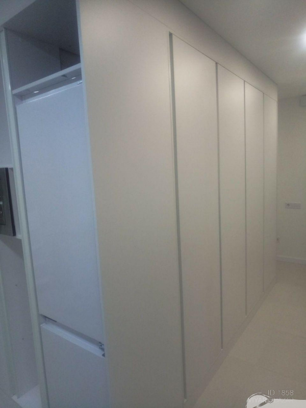 Шкаф в коридор, вертикальный профиль GOLA