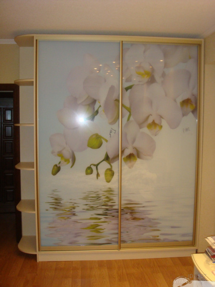 шкаф-купе фотопечать орхидея - на замовлення