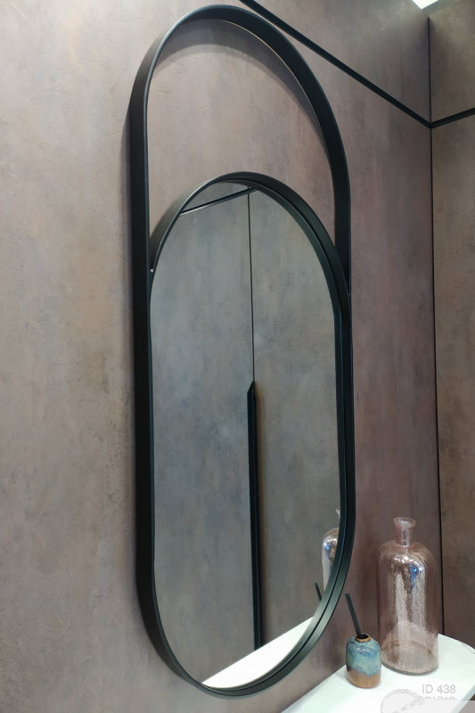 прихожая, стеновая панель, зеркала в раме.